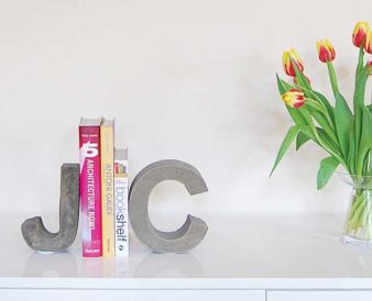 DIY Concrete Bookends Image